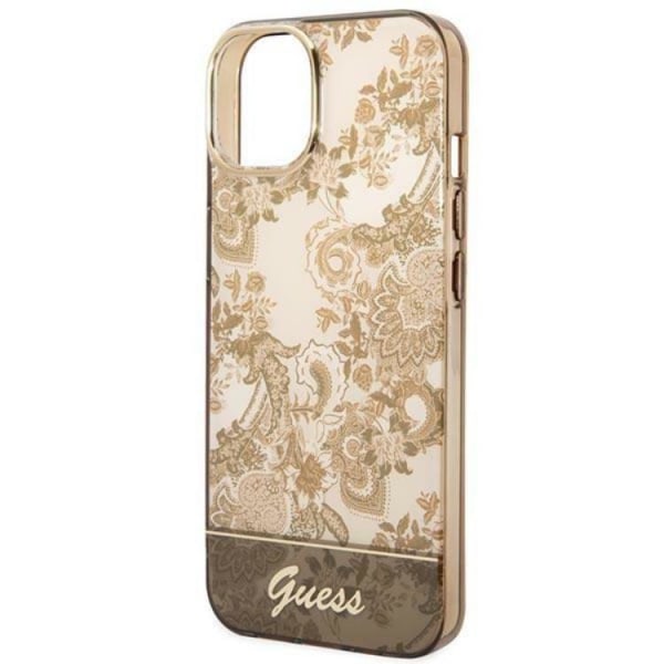 GUESS iPhone 14 Plus Skal Porcelain Collection - Ocher