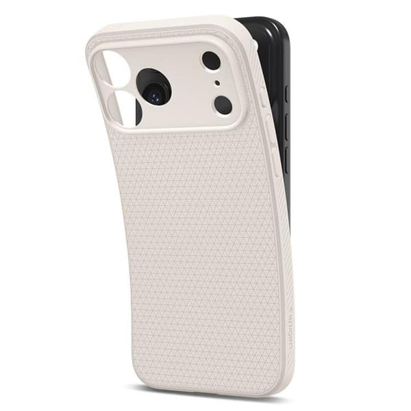 Spigen telefontaske til iPhone 17 Pro Liquid Air - Naturligt Titanium Beige