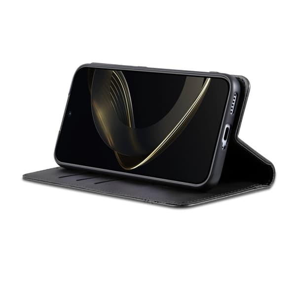 AZNS Xiaomi 15 Plånboksfodral Konstläder - Svart