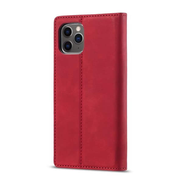 LC.IMEEKE Plånboksfodral för iPhone 11 - Starkt Magnetiskt Konstläder - Röd