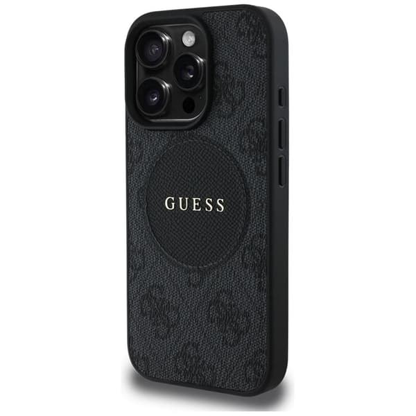 Guess Mobilskal till iPhone 16 Pro Max MagSafe 4G Circle - Svart