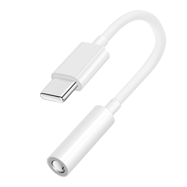 SiGN USB-C till 3.5mm AUX Adapter - Vit Vit