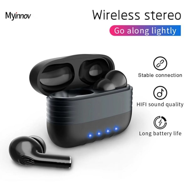 Myinnov M30 In-Ear Bluetooth Trådlösa Hörlurar - Svart