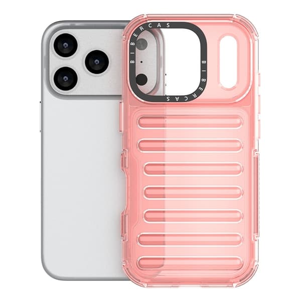 Mobilskal till iPhone 17 Pro Max Stripe Design Detachable - Djuprosa Rosa