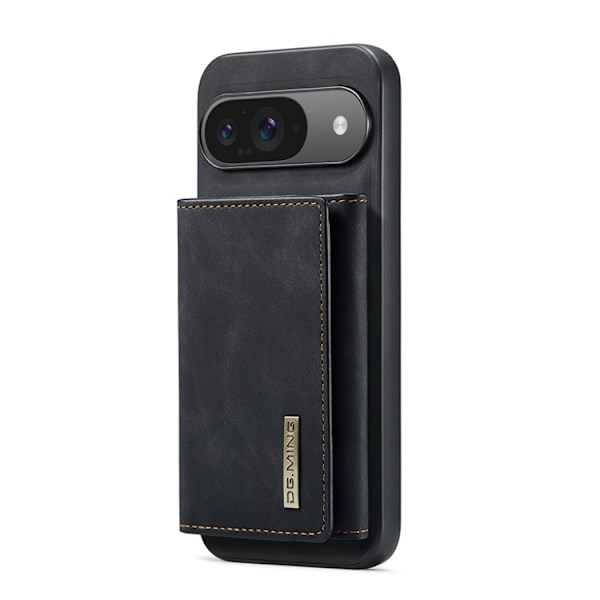 DG.MING Google Pixel 10 Pro/10 Konstläder Plånboksfodral Detatchable M1 Svart