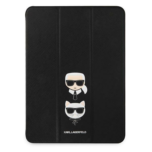 Karl Lagerfeld Saffiano Karl & Choupette -kotelot iPad Pro 11 2021 Black