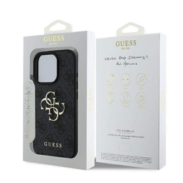 Guess Mobilskal till iPhone 16 Pro Max 4G Big Logo - Svart Black