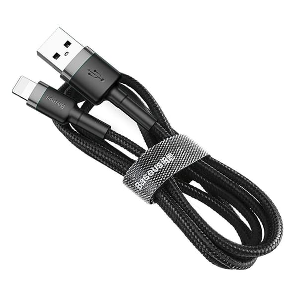 Baseus Cafule USB-A till Lightning kabel 3m Grå / Svart Svart