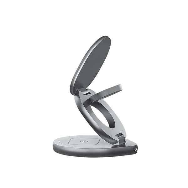 Forever 3-in-1 Trådlös Laddare 15W Magnetisk Universell - Grå Grå