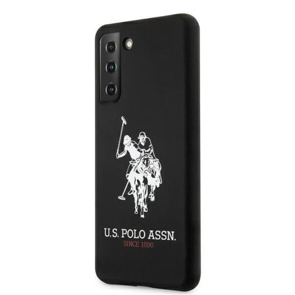 US Polo Silicone Logo Skal Galaxy S21 Plus - Svart Black