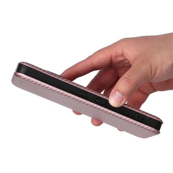 Nothing Phone (3a) Plånboksfodral Konstläder Carbon Fiber
