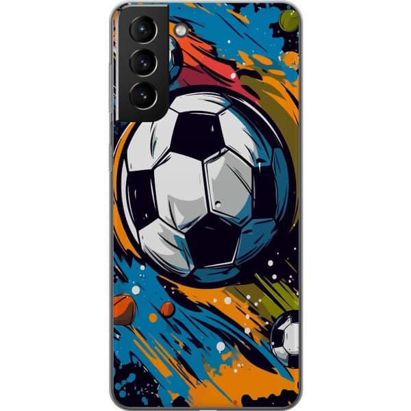 Mobilcover til Samsung Galaxy S21+ 5G med Fodbolde