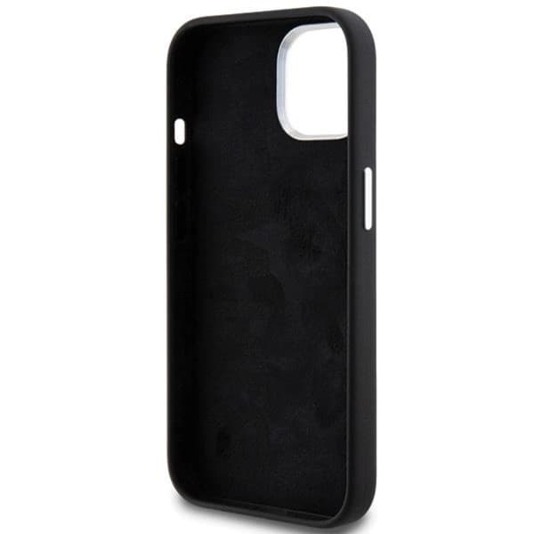 BMW iPhone 15 Mobilskal Magsafe Signature Liquid Silikon - Musta Black