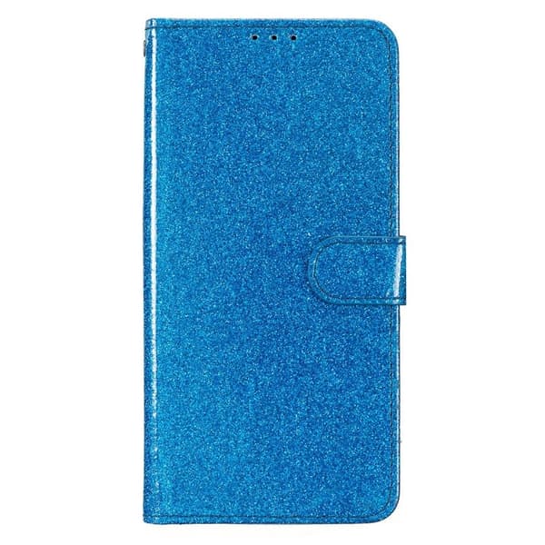 Samsung Galaxy S26 Edge Plånboksfodral Glitter Anti-Scratch Konstläder - Blå