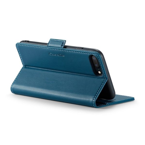 CASEME Plånboksfodral Konstläder för iPhone 6 Plus - Blå