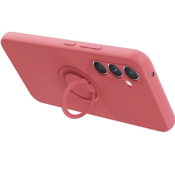 Mobilskal till Galaxy S25 Ring Kickstand med Rem Grön
