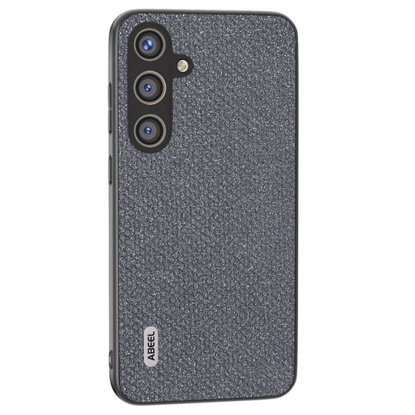 ABEEL Mobilskal till Samsung Galaxy S24+ Rhinestone Läder Grå