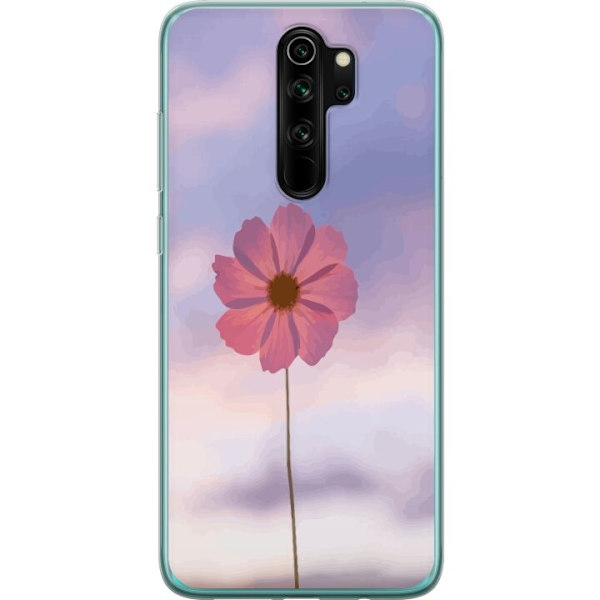 Mobilcover til Xiaomi Redmi Note 8 Pro med lyserød blomst