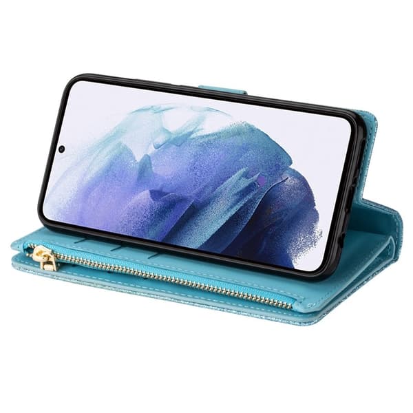 Samsung Galaxy S26 Ultra Plånboksfodral Konstläder Starry Sky - Blå