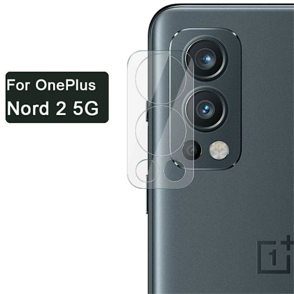 [2-PACK] Kameralinsskydd i Härdat Glas OnePlus Nord 2 5G Skärmskydd