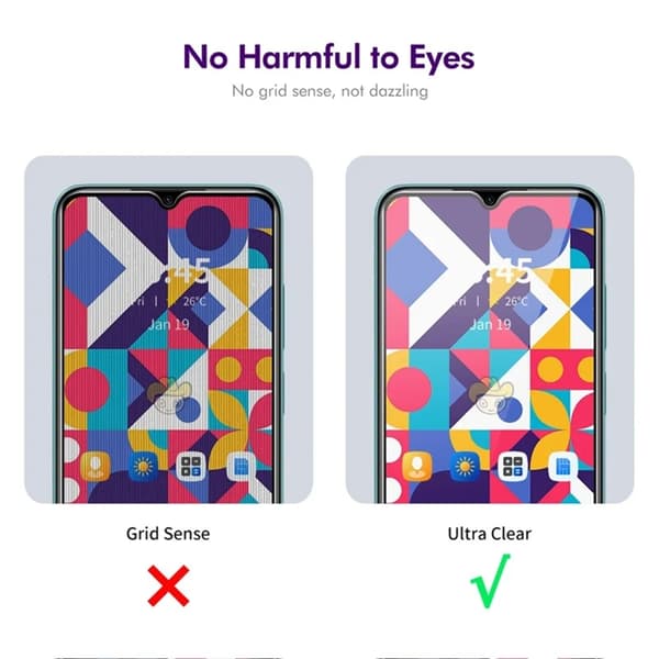 [2-Pack] BOOM Galaxy A26 Härdat Glas Skärmskydd Privacy Svart