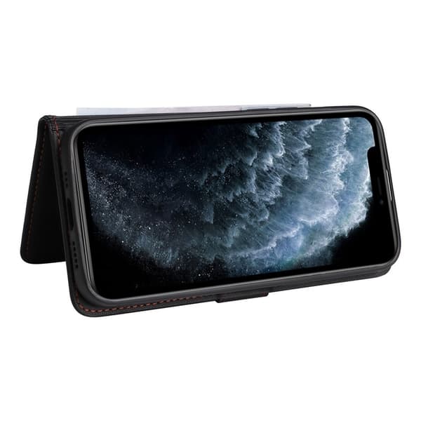 BETOPNICE iPhone 11 Pro Plånboksfodral Magnetiskt Konstläder - Svart