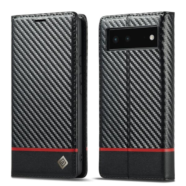 LC.IMEEKE Google Pixel 6 Plånboksfodral Konstläder - Horisontell Rand