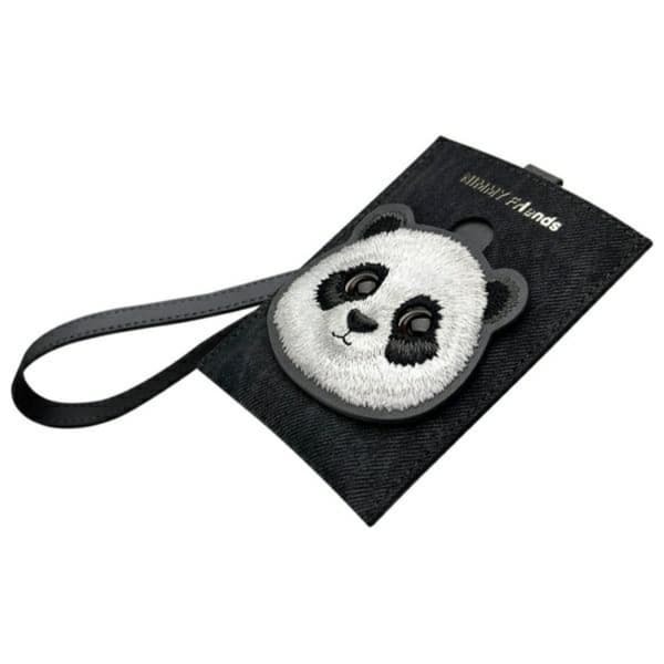 Nimmy Kortholder Big Eyed Pet 2.0 Panda - Sort Black