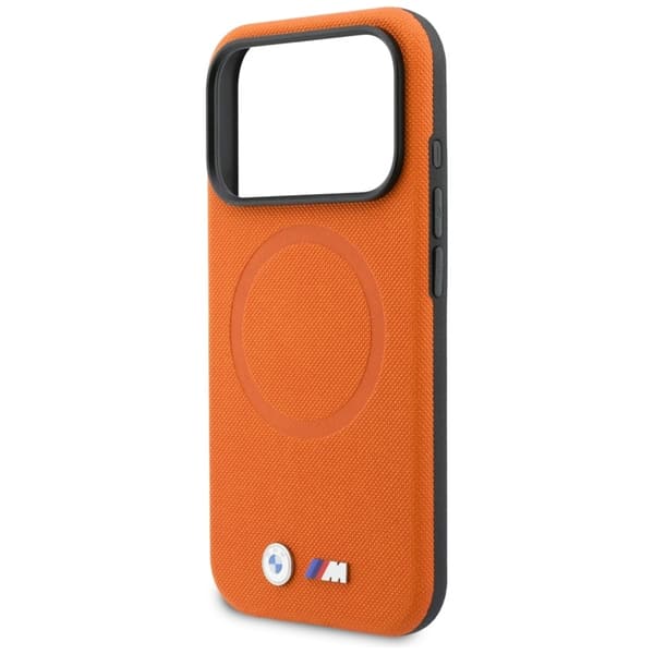 BMW Mobilskal För iPhone 17 Pro MagSafe M FW Logo Metal Orange