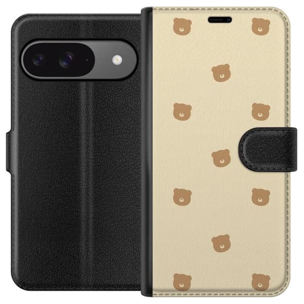 Plånboksfodral till Google Pixel 9 Pro med Björnmönster