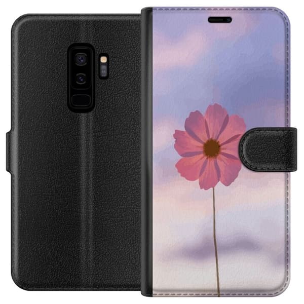 Plånboksfodral till Samsung Galaxy S9+ med Rosa blomma