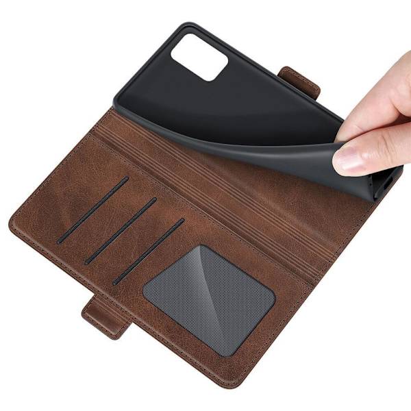 Flip Folio Wallet Cover til Samsung Galaxy A03s - Kaffe