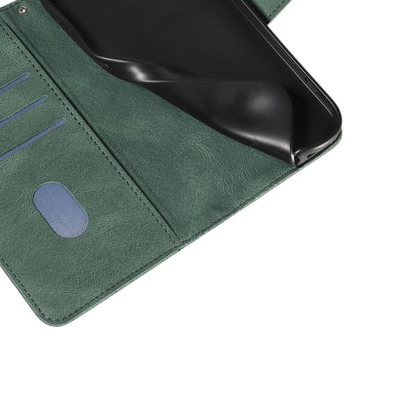 Sony Xperia 10 VII Plånboksfodral Curved Line Konstläder - Grön Grön