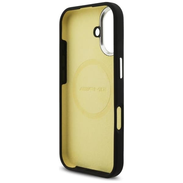 AMG telefontaske til iPhone 17 MagSafe silikone oversize rhombs - sort Svart