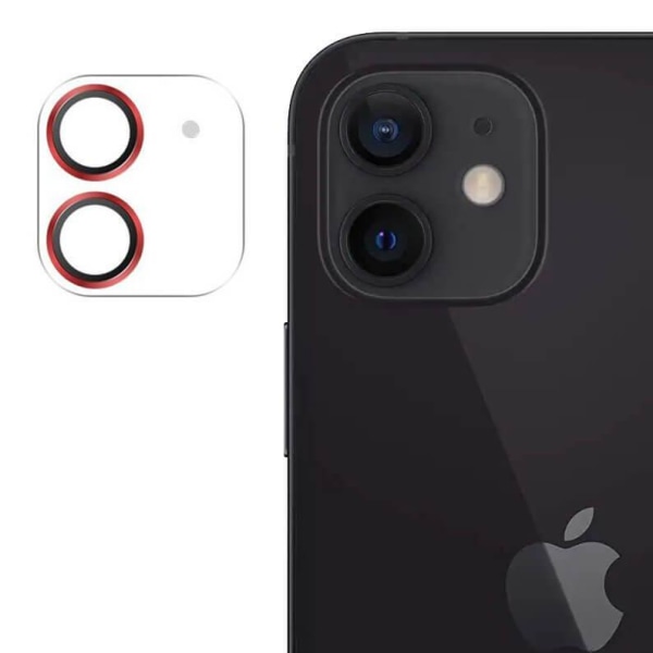 Joyroom Shining Series Kameralinsecover iPhone 12 mini Rød Red
