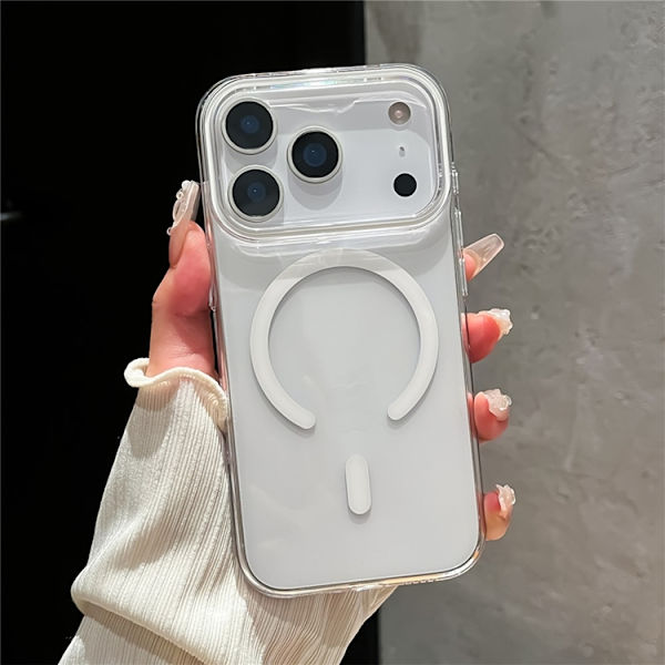 Mobilskal till iPhone 17 Pro Max MagSafe TPU + PC - Vit Vit