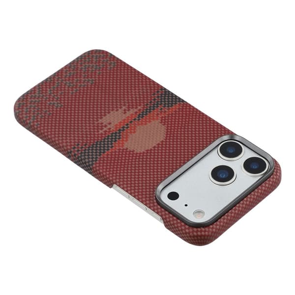 Mobilskal till iPhone 17 Pro Max MagSafe Aramid Fiber Precise Röd