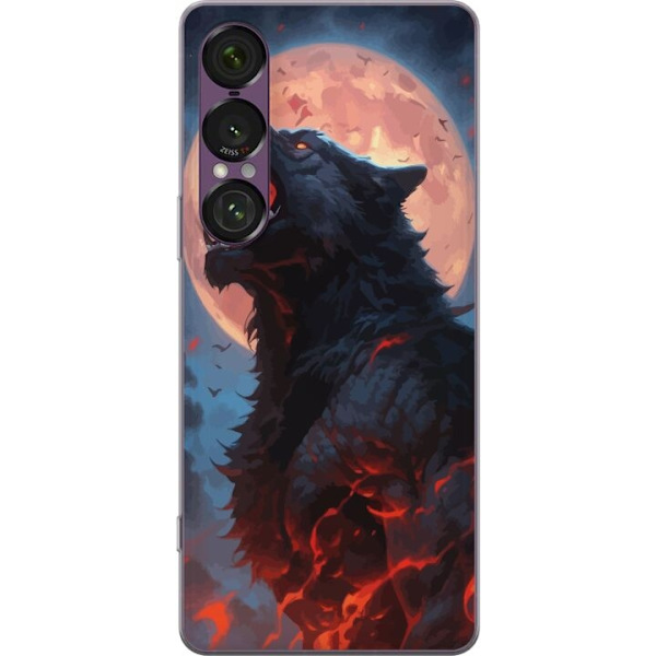 Telefontaske til Sony Xperia 1 VII med Howling Wolf