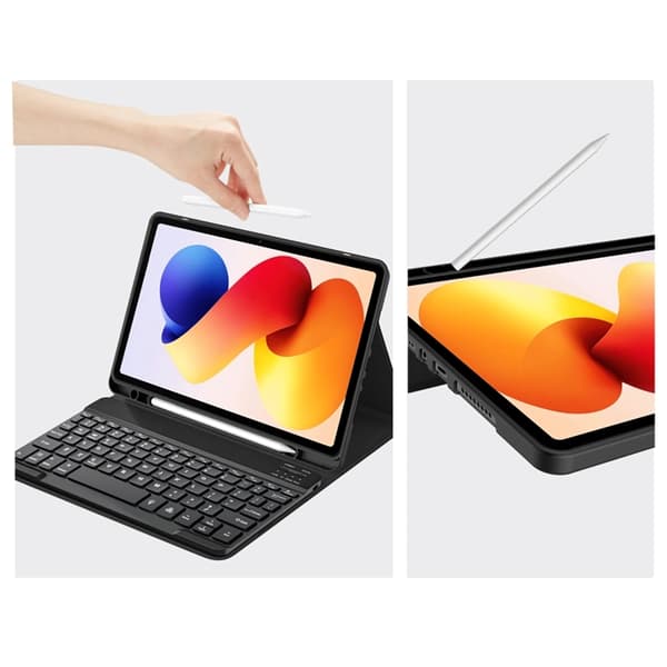 Tech-Protect Xiaomi Redmi Pad 2 Pro Taske med Tastatur - Sort Svart