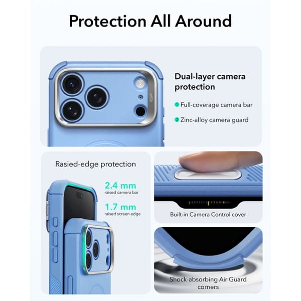 ESR Mobilskal För iPhone 17 Pro Max/18 Pro Max Magsafe Cyber Tough Kickstand