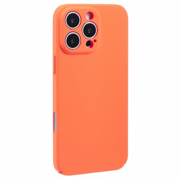 Mobilskal till iPhone 16 Pro Skin-Touch Rubberized PC - Orange Orange