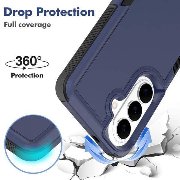 Mobilskal för Samsung Galaxy S26 PC + TPU Stötabsorberande - Mörkblå