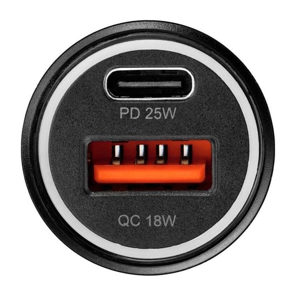 Blue Star Billaddare 25W USB-C PD QC 3.0 AFC PPS - Svart Black