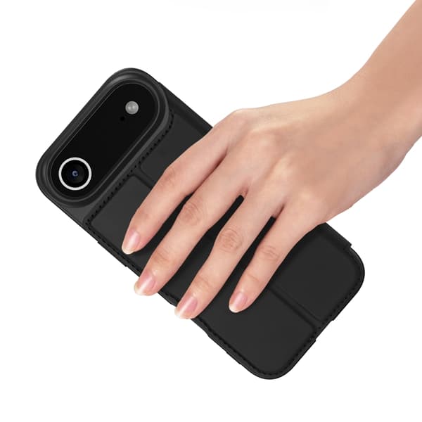 DUX DUCIS Skin Pro iPhone Air Plånboksfodral PU Läder Läder Svart