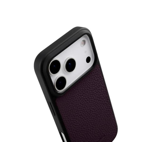 MELKCO Mobilskal till iPhone 17 Pro Max Magsafe Äkta läder - Lila Lila