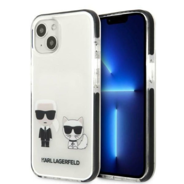 Karl Lagerfeld iPhone 13 -kotelo Karl & Choupette - valkoinen