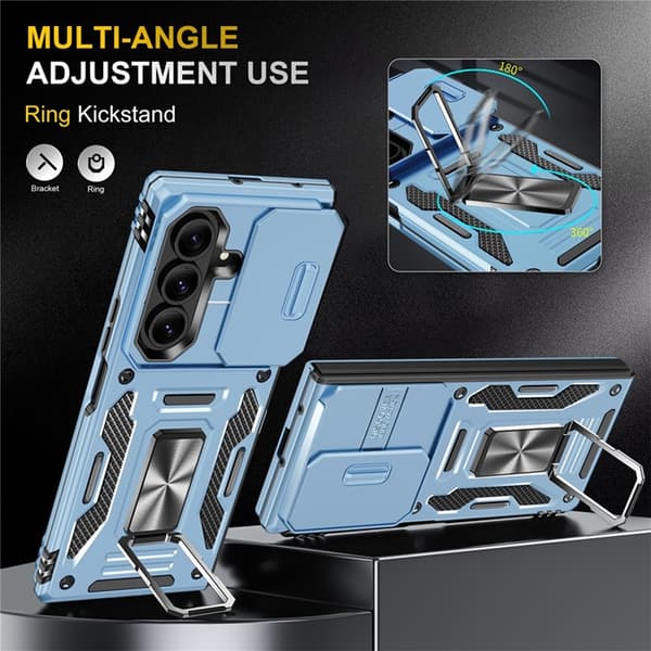 Mobilskal till Galaxy Z Fold7 5G Kickstand Slide - Babyblå Blå