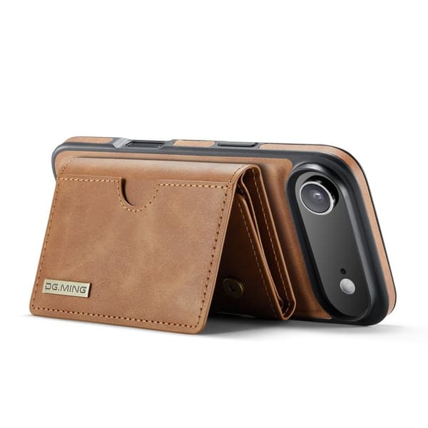 DG.MING M6 Series Mobilskal till iPhone Air Magnetiskt Plånboksfodral Brun