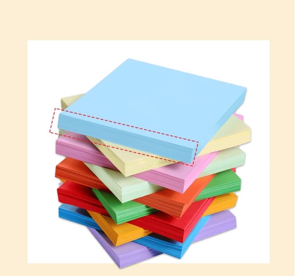 20-Pack Origami Papir - Ddakji - Blæksprutte-spil - Assorterede farver