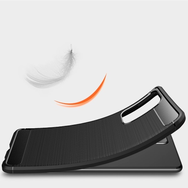 Carbon Brushed mobilskal till Galaxy A72 5G - Svart Svart